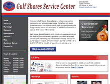 Tablet Screenshot of gulfshoresservicecenter.com